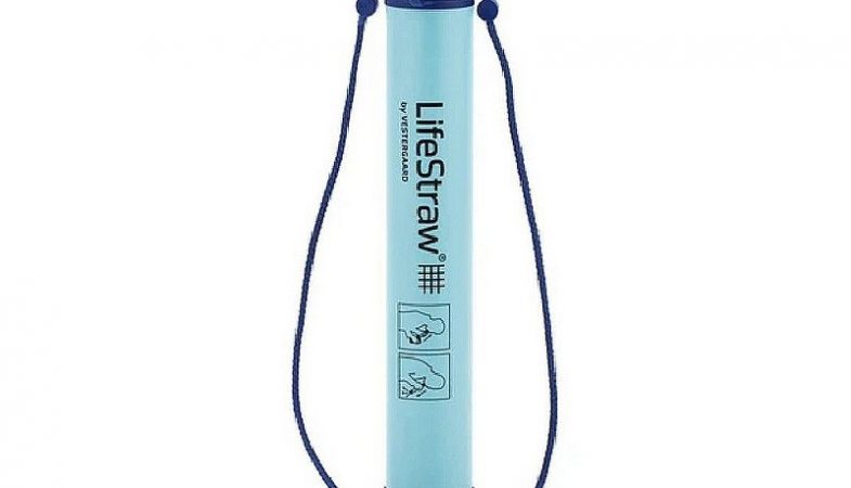 Lifestraw filtro personal tipo sorbete azul