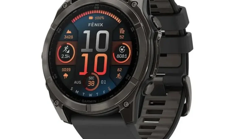 Garmin reloj multideporte 51 mm Fenix 8 Amoled Zafiro